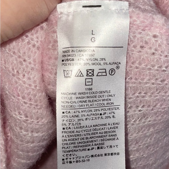 Banana Republic Soft Pink Sweater Large NWT - Picture 3 of 4